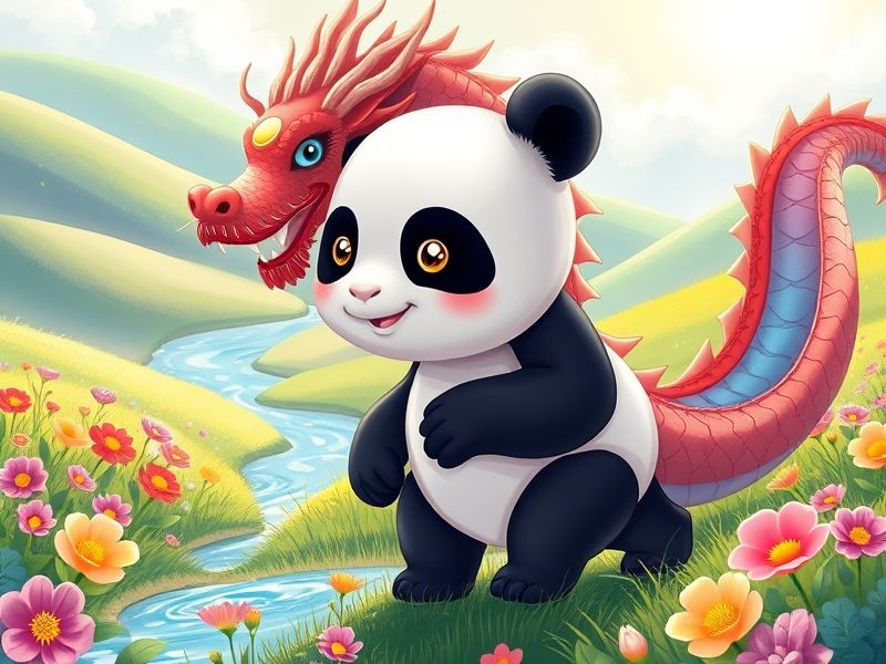 Pao and Luna journey through enchanted meadows